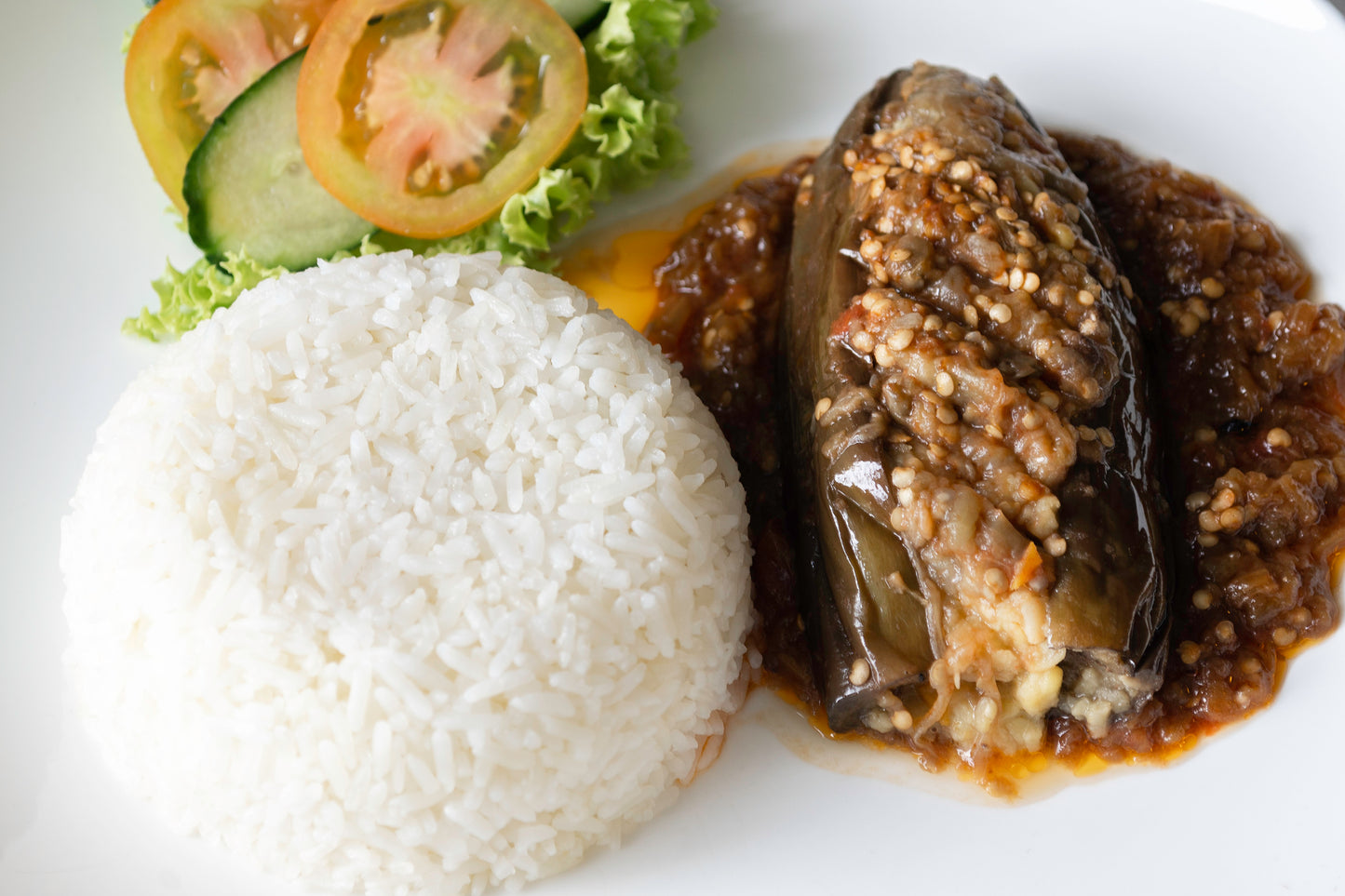 Vegetarian Eggplant Dolma (Долма из баклажан) - Vegetarian