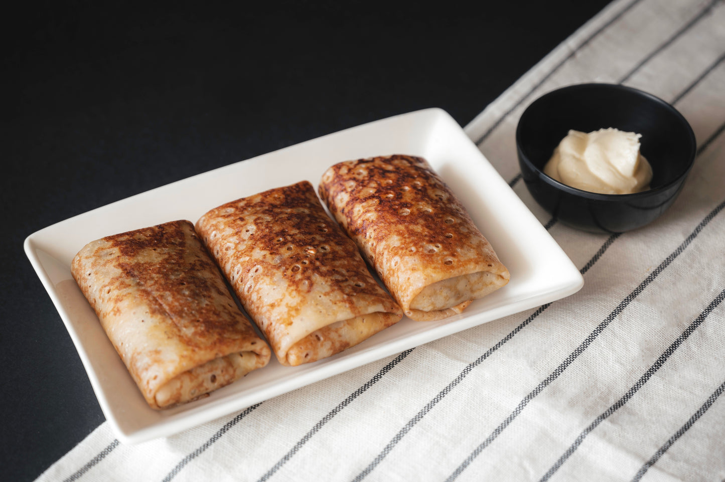 Russian Stuffed Pancake (Blinchiki) / Блинчики