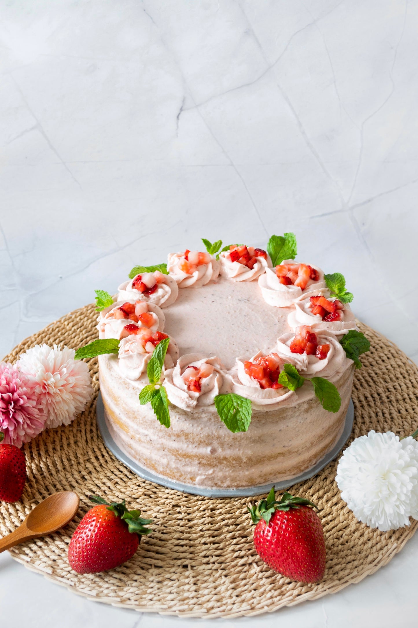 Strawberry Cloud cake